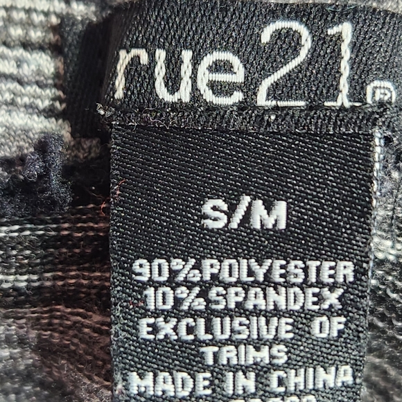 Rue21 NWOT Heathered Grey Wide or Fold Down Waistband Leggings Size S/M - Picture 4 of 5